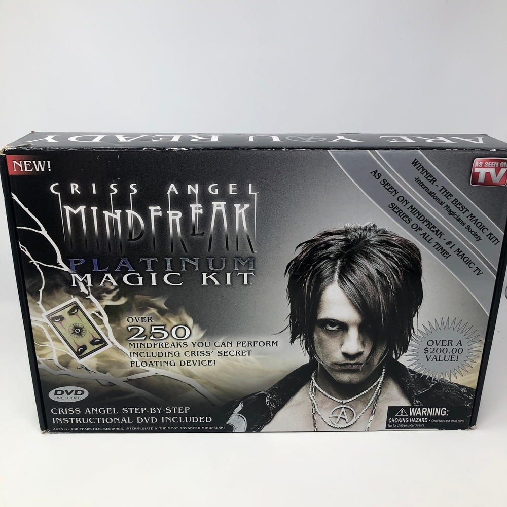 Criss Angel Mindfreak Platinum Magic Kit 250 DVD Floating Device 2008 Incomplete